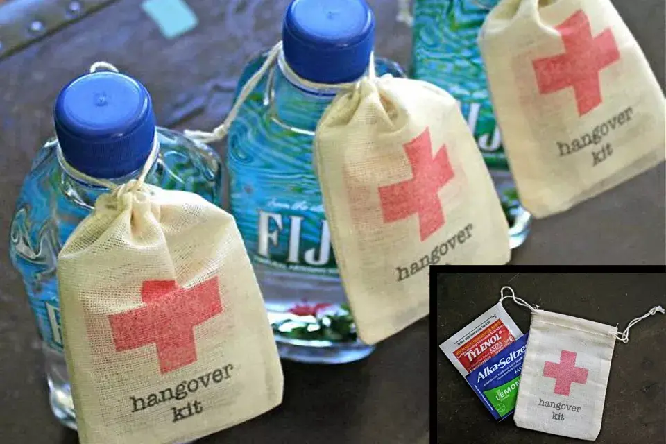 Kits anti-resaca para todos los invitados ¿Qué te parecen?
