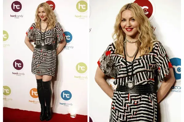 Madonna abrió un gimnasio en México y lució súper rockera en la inauguración