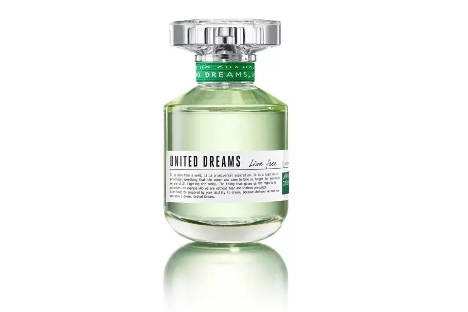 Perfume United Dreams LIVE FREE, de Benetton, 80ml, por $259