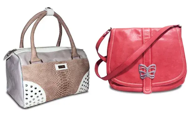 Muy femeninos, baulito Pandora ($798) y bolsón Farfala ($688), de Lázaro