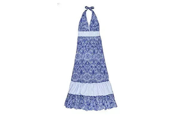 Maxi vestido con diseño de bulgaros (Tommy Hilfiger, $1678)