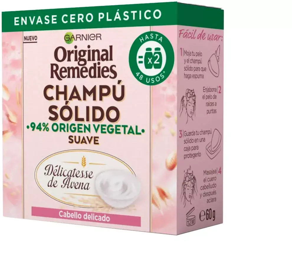 Champú sólido (garnier).