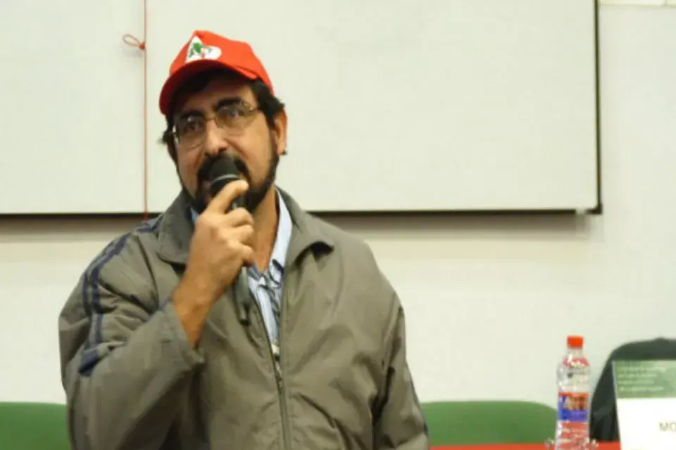 Foto: Adalberto Parras en el V Congreso Latinoamericano de Agroecología.