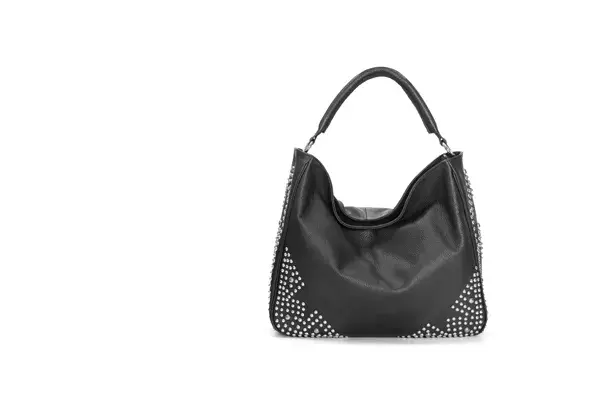 Maxi cartera negra con tachas, ¡toda la onda! Cuesta $1848 en Besha