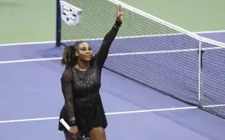 Serena Williams durante su último partido en el U.S. Open.