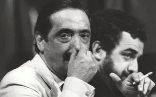 El gesto del fiscal Julio César Strassera lo dice todo. 