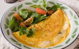 Omelette cuatro quesos