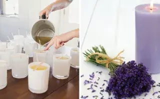 Las velas a base de aceite usado y esencias aromáticas son simples de hacer y súper rendidoras.