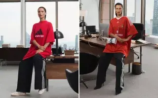 Bella Hadid protagoniza la campaña de Balenciaga x adidas.
