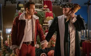 Ryan Reynolds y Will Ferrel en Spirited.