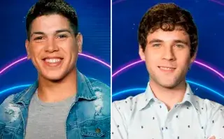 Agustín duerme y Thiago se acuesta en su cama, lo acaricia, se ríe.