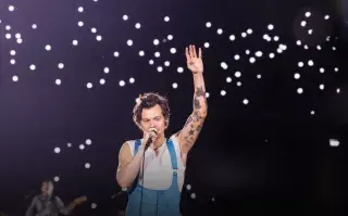 Harry Styles durante su primer show en Buenos Aires.