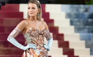 Blake Lively en la pasarela de los MET Gala 2022.