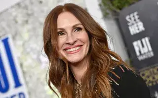 El nuevo look con flequillo de Julia Roberts.