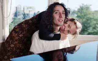 Fito Páez y Cecilia Roth, en el departamento del músico en Palermo, justo antes de El amor después del amor. 