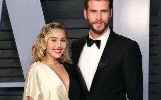 Miley Cyrus y Liam Hemsworth cuando eran pareja