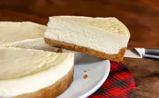 Cheesecake delicioso y saludable.