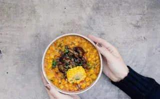 Receta de locro vegano.