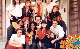 El staff original de Jugate conmigo, en 1991.