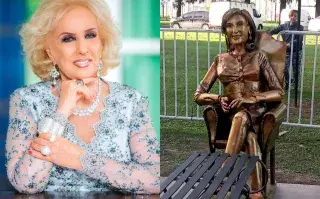 La polémica escultura que rinde homenaje a Mirtha Legrand.