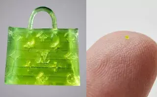 La cartera microscópica de Luois Vuitton que creó el colectivo MSCHF