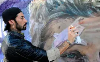 Quién es el artista argentino autor de los dos murales de Messi en Miami.
