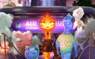 Ciudad Elementos, una metrópolis con habitantes de los cuatro elementos: agua, fuego, tierra y aire.
