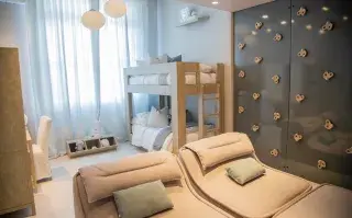 Así es el cuarto de niños de Pampita inspirado en la filosofía Montessori Pampita diseñó el cuarto de los chicos inspirada en la filosofía Montessori.