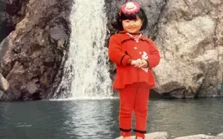 Kari Gao, de pequeña, en China.