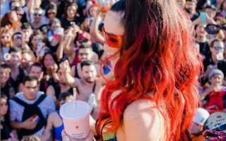 Lali estuvo en la Marcha del Orgullo 2022.