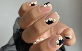 9 diseños súper cute de nail art con flores.