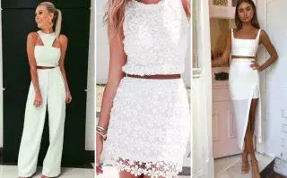 7 outfits total white para que te inspires a crear el tuyo para año nuevo.