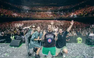 Sofi Morandi, Gime Accardi, Migue Granados y Lucas Fridman, los anfitriones de una noche a pura magia en el Movistar Arena.