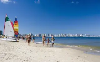 Punta del Este, Uruguay, uno de los destinos favoritos de playa.