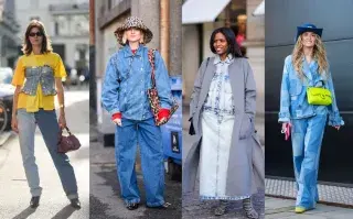 Streetstyle a puro denim en Copenhague Fashion Week