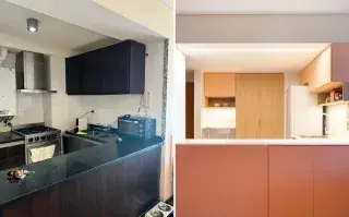 De cocina vieja, oscura y sin onda a la cocina más linda, femenina y moderna que vas a ver Una cocina moderna, luminosa y muy femenina