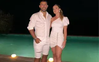 Qué dijo el Kun Agüero sobre los rumores de embarazo de su novia.