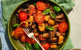 Ñoquis de calabaza: ricos y saludables.