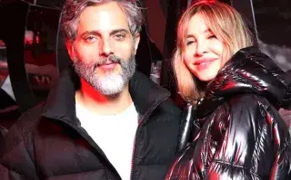 Guillermina Valdés vio desfilar a Joaquín Furriel en Suiza junto a Anne Hathaway