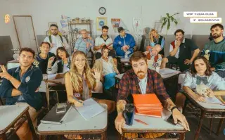 Migue Granados y el equipo de Olga.