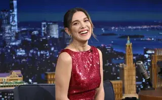 Millie Bobby Brown en The Tonight Late Show de Jimmy Fallon.