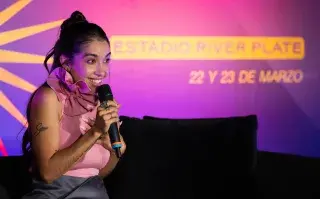 María Becerra habló de todo antes de sus shows en River: “Nunca se los van a olvidar” María Becerra en la conferencia de prensa previa a sus shows en River.