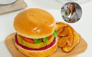 Hamburguesa veggie de Mamá sana.