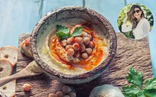 Receta de hummus de Juliana Awada.