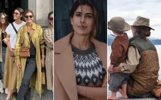 Tonos camel, ocre y en la gama de los marrones: la paleta tendencia elegida por Juliana Awada.