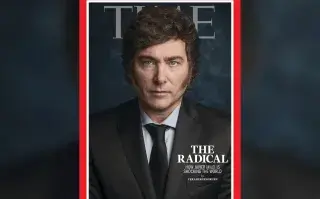 Javier Milei es la tapa de la revista Time Javier Milei, tapa del TIME, en un crítico artículo.