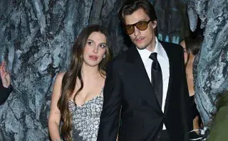 Millie Bobby Brown y Jake Bongiovi en Nueva York en marzo de 2024.
