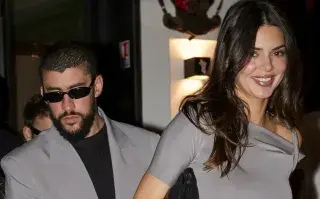 Los looks combinados de Kendall Jenner y Bad Bunny en París.