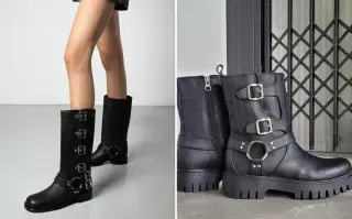 5 diseños de botas biker para sumar a tus outfits invernales.