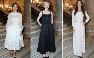 Keira Knightley, Michelle Williams y Camila Morrone en el desfile de Chanel